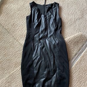 Super flattering Faux Leather Dress